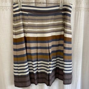 Banana Republic pleated skirt, striped.